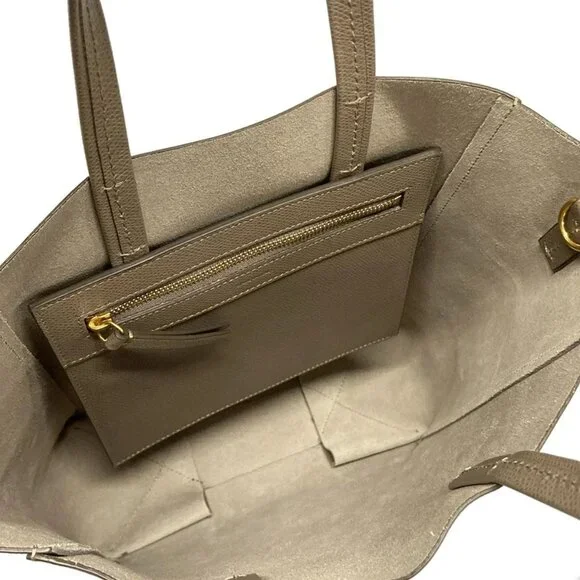 CELINE Vertical Cabas Small Beige Leather Tote Bag - Picture 7 of 15